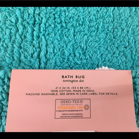 NWT Kate Spade Torrington Dot Bath Rug - Picture 3 of 3